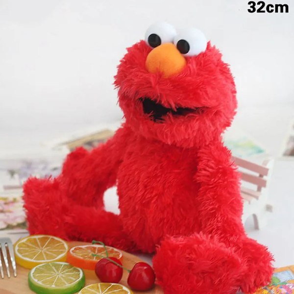 Højkvalitets Elmo Cookie Monster Bløde Plys Dukker 30-33 cm Børne Uddannelseslegetøj