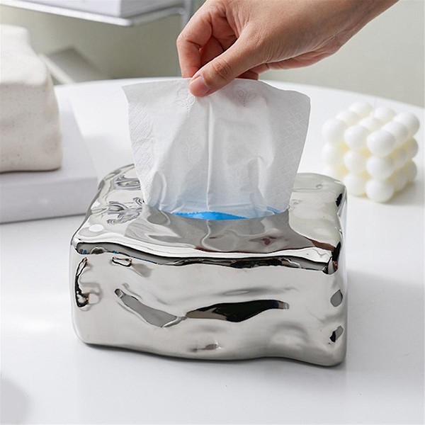 Retro Spice Wind Gem Tissue Box Kreativ Hem Keramisk Papperslåda Sovrum Ins Dekorationer Ornament