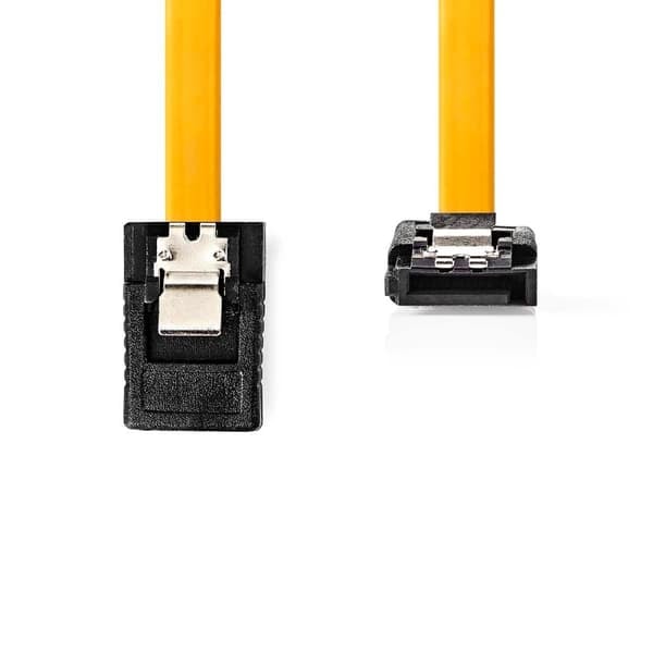 XJ-SATA-kaapeli | 6 Gbps | SATA 7-Pin Naaras | SATA 7-Pin Naaras | Nikkelipinnoitettu | 1.00 m | Litteä | PVC | Keltainen | Muovipussi