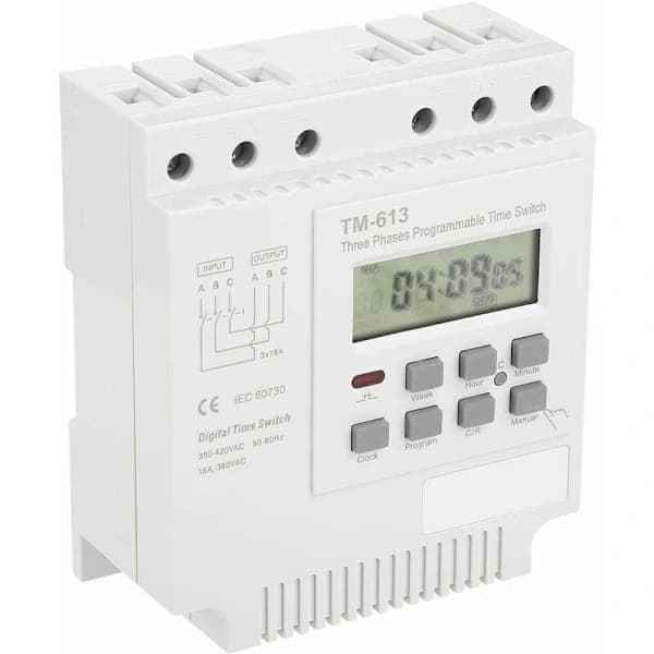 Programmerbar Timer - 380V Timer TM-613 Timerbryter for Trefasemotor