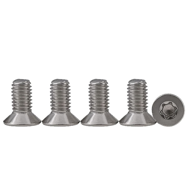 25 stk M5 X 12 Skruer med Sænket Hoved, 304 Rustfrit Stål, Torx Skruer, Maskinskruer, Standard Drivning, Fuld Gængede Skruer (FMY)