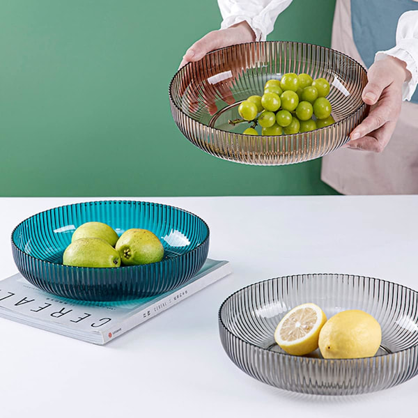 XJ-Fruktkorg i modern design, livsmedelsgodkänd plast, supertålig - Grå