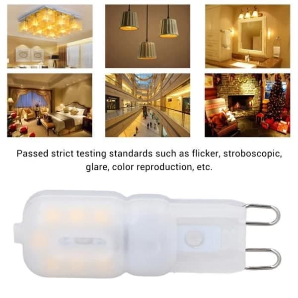 Dimmable G9 Bulb 6-Pack 3W Dimmable G9 LED Bulb 360 Degrees Energy Saving