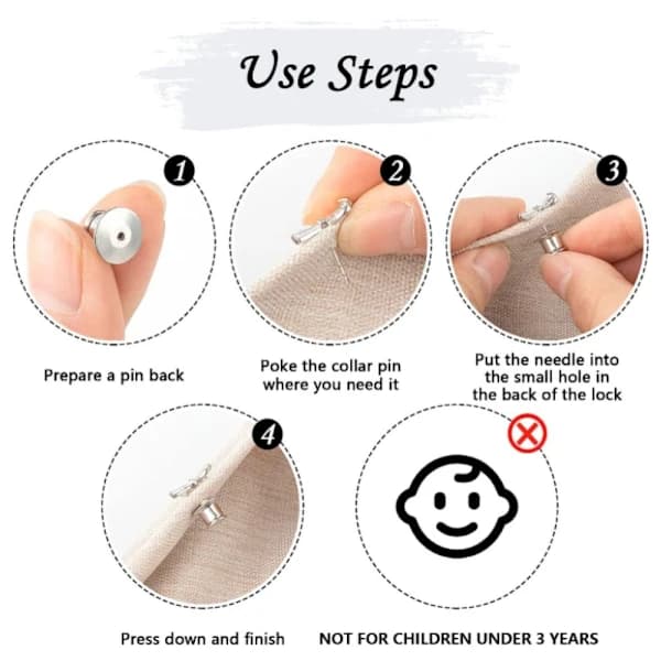 50 stk Låsstift Bakside Pins Emalje Pins