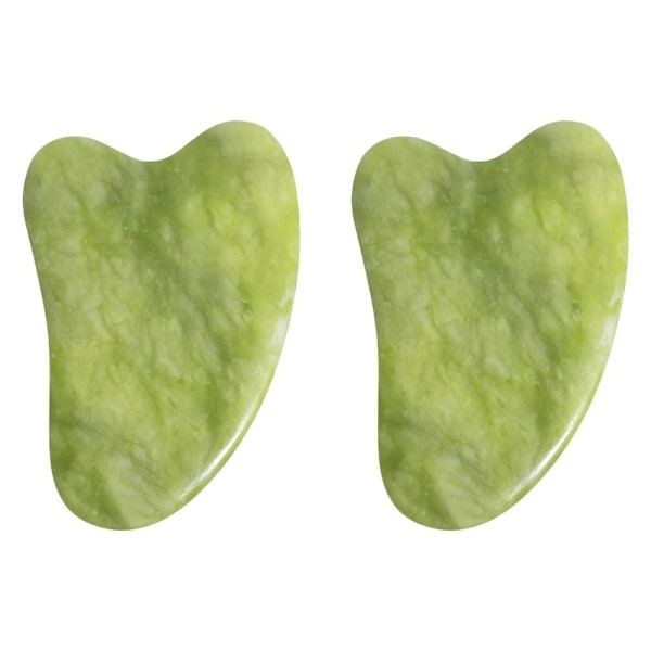 XJ-2 st Jade Gua Sha -lauta GuaSha Kaavintamassagetyökalu Kasvoille