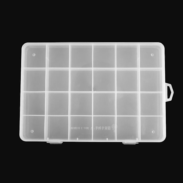 XJ-3x 24 Rums Plastkasse Smykker Perler Opbevaringsbeholder Håndværk Organizer
