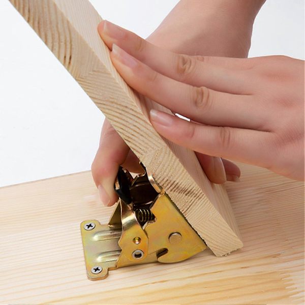 4 Pcs Self-Locking Hinges Strong Bearing Capacity Iron Folding Hinge Table Leg Brackets Folding Tools JIKAIX