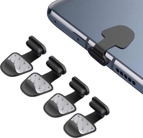 Dust Cover for Mobile Phone - Compatible with USB-C/Lightning, Dustproof, Durable and Loss-Proof Plug Protectors, 8 pcs
