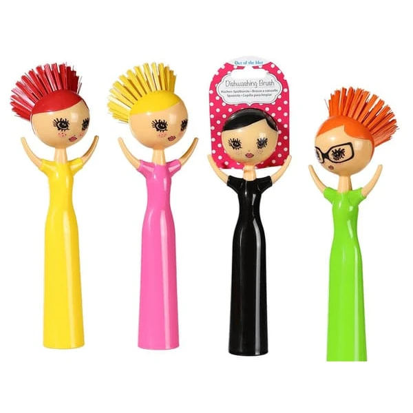 2-Pack - Diskborste - Funky Lady - Borste för Köket - Diska