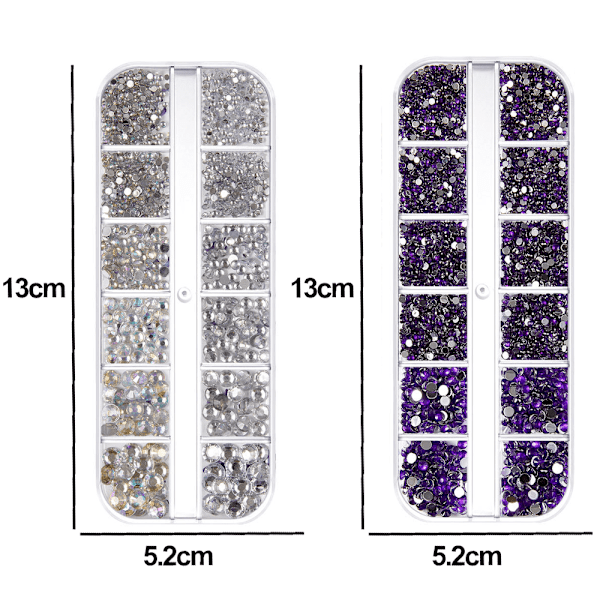 XJ-Neglekunst Rhinestones, Farve Flatback Makeup Rhinestones