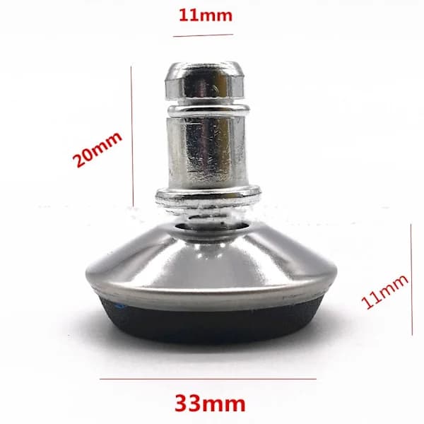 Hjul til kontorstol Dia 7/16\" (11 mm) skaft