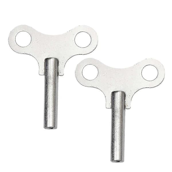 【xj】2 Pcs Steel Clock Key Metal Clock Key Sturdy Clockwork Tool Winding Chain Repair Tool For Home Store Clock (silver, Longer Pattern)