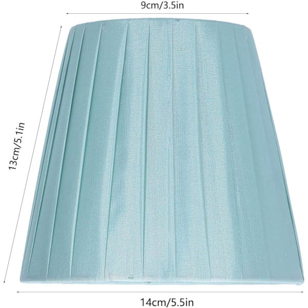 6-pack Small Fabric Lampshades, Lampshade for Bedside Table, Chandelier (Light Blue)