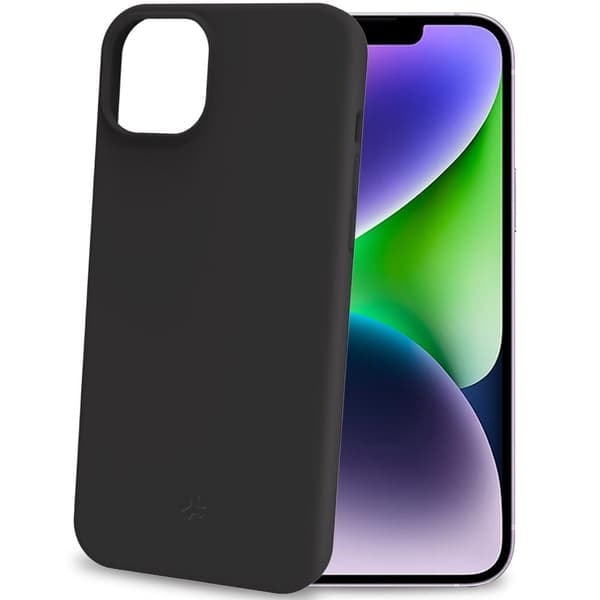 XJ-Cromo Pehmeä kumikuori iPhone 15 Plus Musta