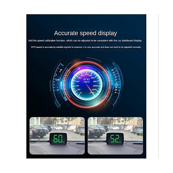 XJ-Hud GPS Speedometer Digital Hastighedsmåler Til Lastbiler, USB Kabel Installation Præcise Opdateringer
