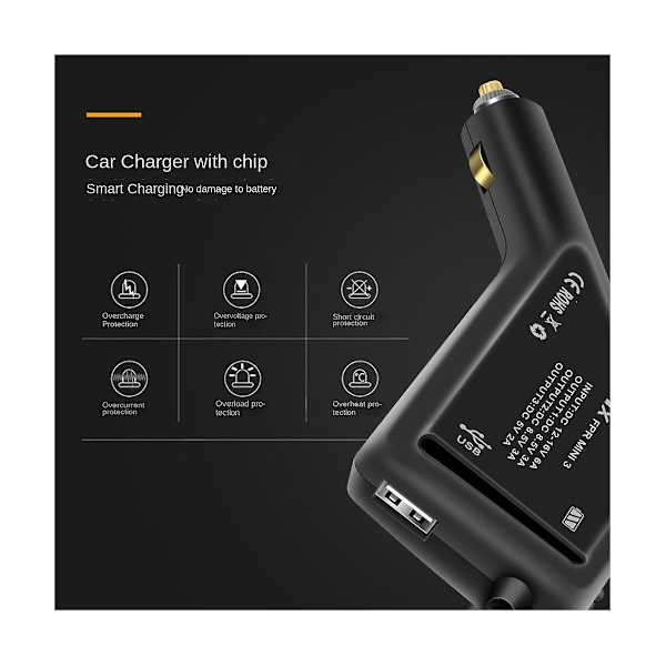XJ-3 3-i-1 Batterilader For Mini 3 Pro Hurtiglading Usb Dobbel Billader Adapter Rc Kontroller Ac
