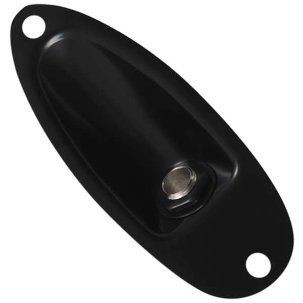 XJ-Båtstil 1/4 Tum Laddad Gitarrutgång Mono Jack Plug Socket Plate För Strat Stratocaster Stil El