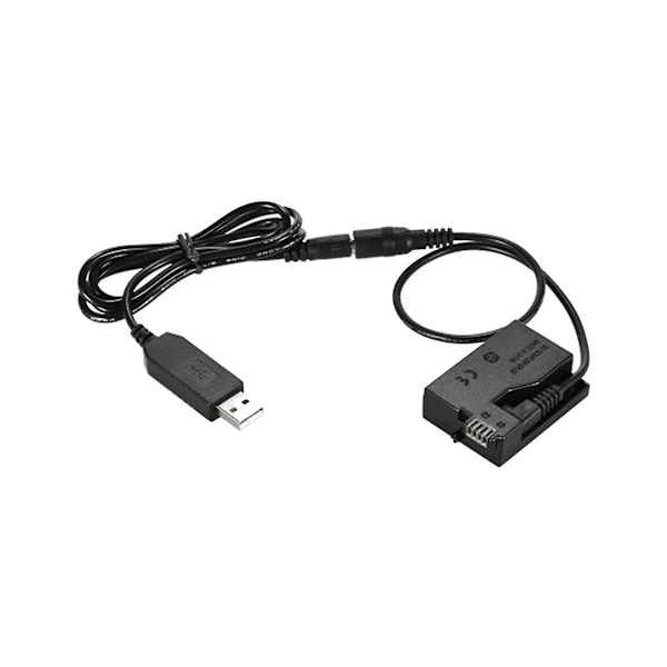 XJ--e8 Dummy Batterikontakt USB-adapterkabel För LP-E8 För 550d 600d 650d 700d DSLR-kameror