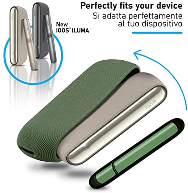 Skyddsfodral för IQOS ILUMA med magnetlås - Mörkgrön