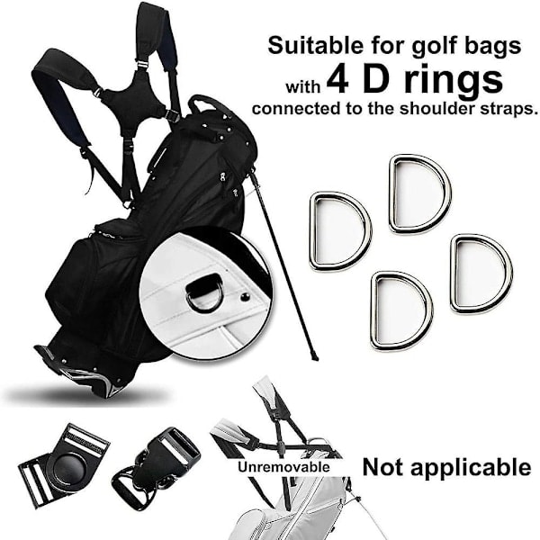 Bärbar golf axelrem Golfbagrem Kompatibel axelrem