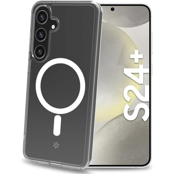 XJ-Gelskinmag Magneettinen TPU-kuori Galaxy S24+ 5G Läpinäkyvä