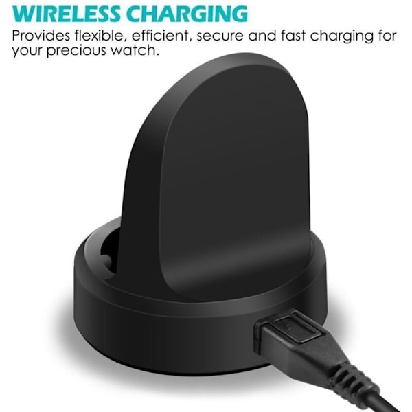 Rask trådløs lader for Samsung Gear S3 Frontier S2 Klokke Rask trådløs lader for Samsung Galaxy Watch USB-kabel