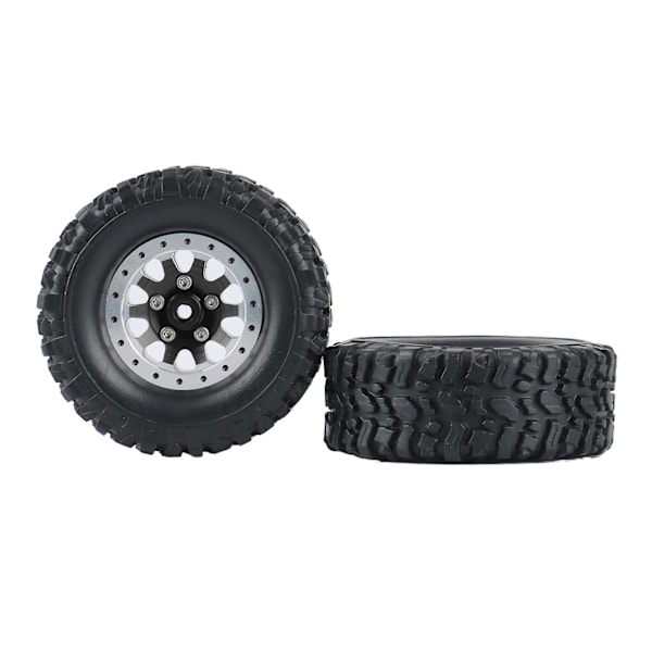 XJ-4 stk. Metal Beadlock Hjulnav Fælg Og Gummidæk Sæt Til C14 C24 B14 B24 B36 Mn D90 Mn99s Rc Bil U