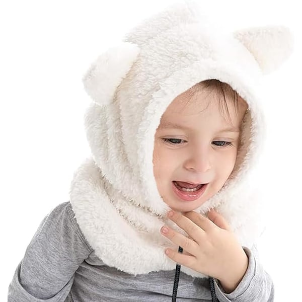 XJ-1 Strikkede Vinterluer for Gutter og Jenter 3-8 År Balaclava med Justerbare Elastiske Bånd Varme og Bedårende Hodeplagg
