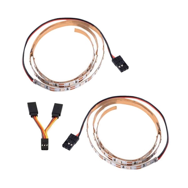 XJ-Fpv Drönare Fast Vinge Navigationsljus, Modellbil Servo Förlängningskabel Led Modifierad Blå Kabel L