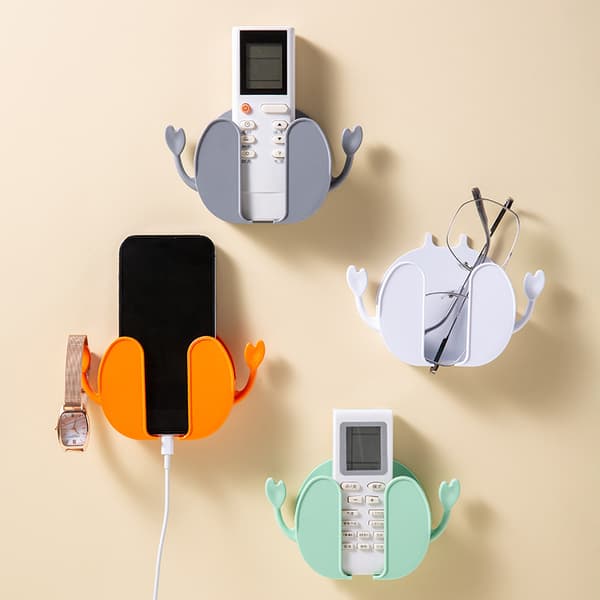 4 Pieces Wall Organizer Box Wall Mounted Remote Control Holder, ZQKLA