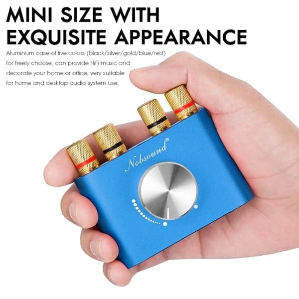 Bluetooth 5.0 HiFi Digital Förstärkare Stereo 2.0 Kanals Ljud
