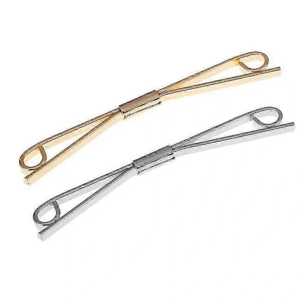 2st Herr Kragstift Metall Kragnålar Metall Elegant Slips Brosch Klämmor Spänne