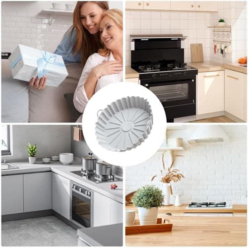 Stor riflet silikonkakeform, non-stick varmebestandig bakeform for desserter (grå) large grey