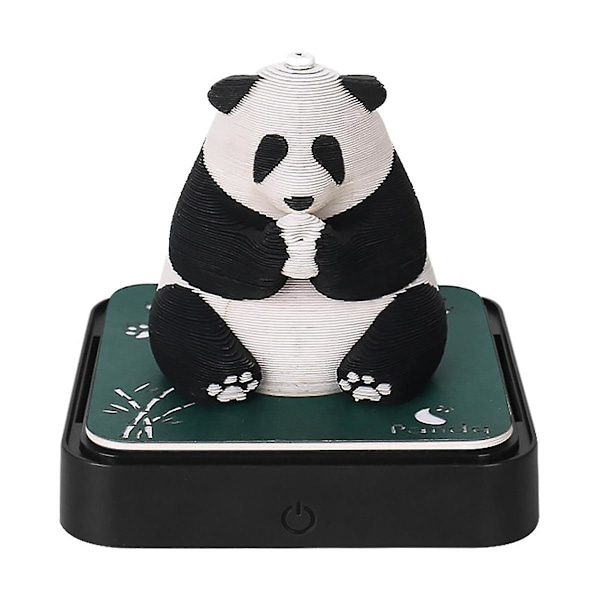 XJ-3d Kunst Kalender 2024, Time Piece Kalender Panda Memo Pad Riv Papir Udskæring Diy Sticky Note