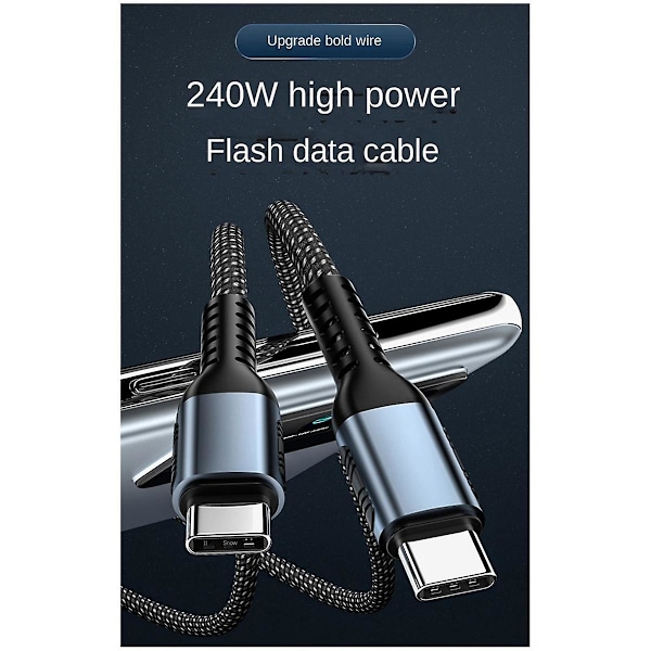 XJ-Pd 240w Ladekabel Dobbeltsidig Type C Til Usb Type C 240wpd Datakabel 2m