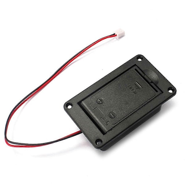 1 st 9V Batterihållare Fodral Box Skydd För Gitarr Bas Aktiv Pickup Kontakt