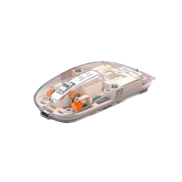 XJ-Transparent Gaming Mus Bluetooth Trådløs Mus Med Rgb Lys Genopladelig Mus Til Pc Gamer A