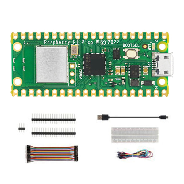 XJ-For Pico W Utvecklingskort Utökat Jumper Kit Trådlöst Wifi Rp2040 Mikrokontroller Utveckling B