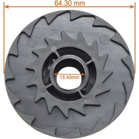 Pakke med 6 kompatible spoler for Parkside PRT 550 A1-B2-C3 TLP-1 gresstrimmer - COOCHEER