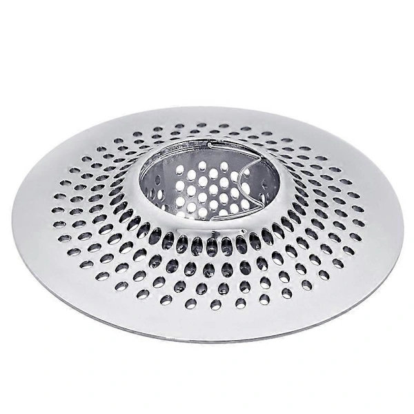 Hårfælde/si til badekar afløb, i rustfrit stål