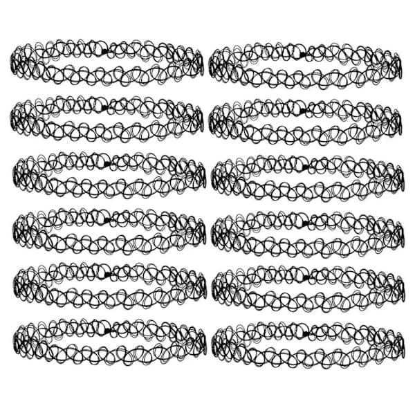 2-pack Choker Kaulakoru - One size Musta