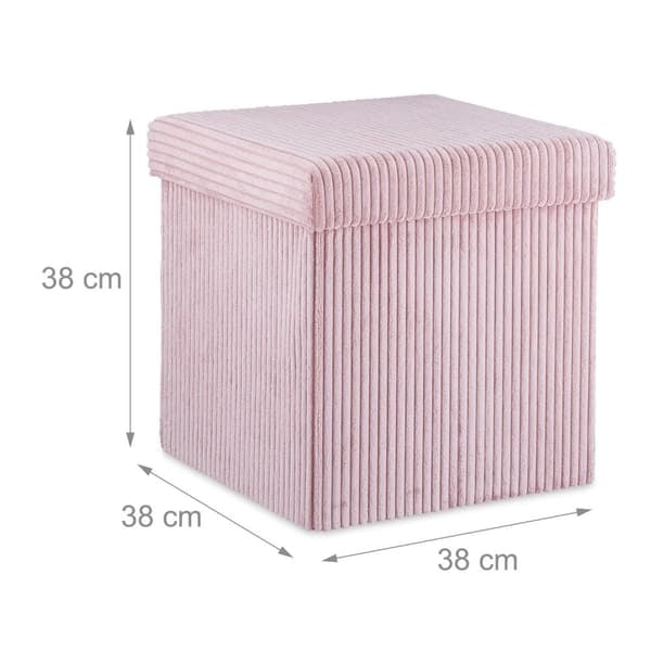 XJ-Sits Cube sammenleggbar fløyel