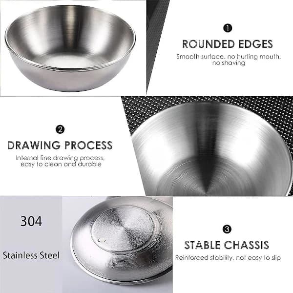 Sovseskåle 4 stk. Sovseskåle 130 ml / 3,46 tommer Dressingbeholdere Små skåle til dip, krydderier