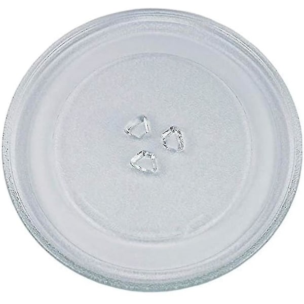 XJ-Universal Mikrovågsugnsglasplatta med 3 Fästen, 24,5 cm (YJD)