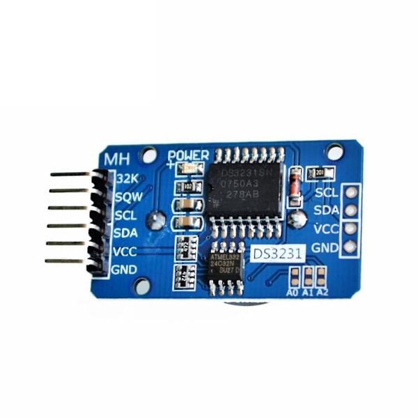XJ-Ds3231 At24c32 Iic Modul Presisjonsklokkemodul Minne 3.3v/5v Temperatursensor Bærbar Modul