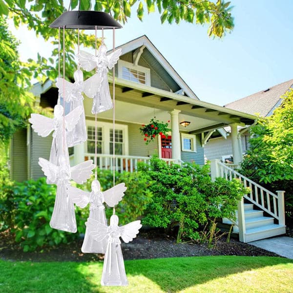 Outdoor Wind Chime, Solar LED Color Changing Light