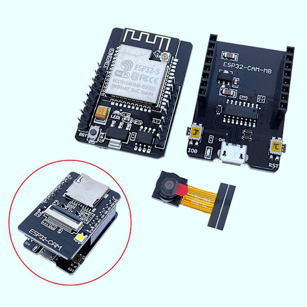 XJ-2x Esp32-cam-mb Usb Esp32 Sarjaportti Wifi Esp32 Cam Kehityskortti Ch340g 5v Bluetooth+ov2640 Cam