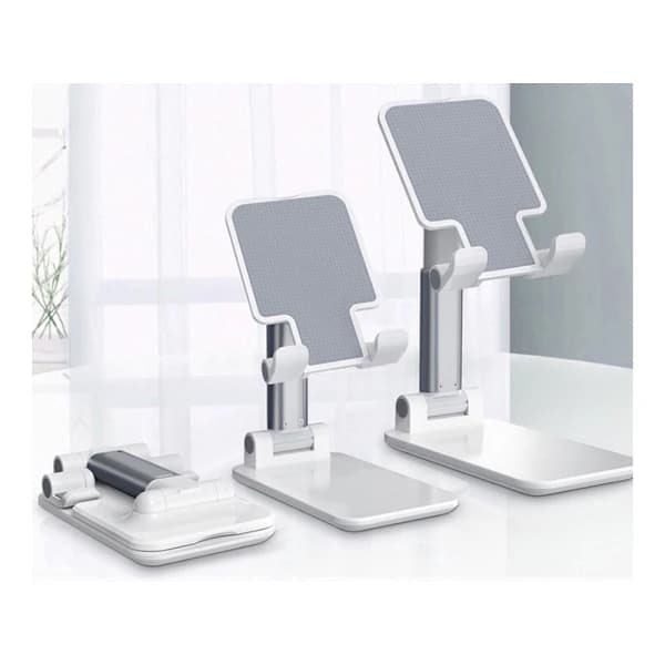 Telefonstativ - iPadholder - Sammenleggbar - Opptil 10 tommer Hvit[pl]