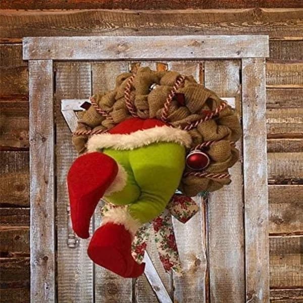 Julkrans: Jultomtegirlang & Blomsterdekor