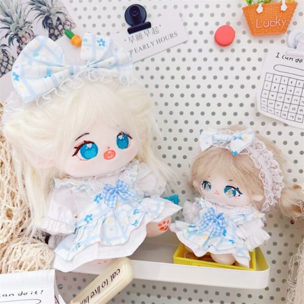 XJ-Nukke Ihastuttavat Vaatteet Prinsessamekko SININEN 20CM Sininen